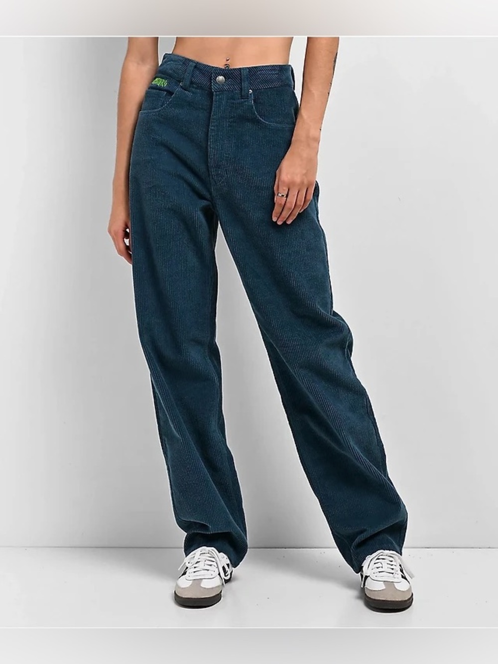 Tori Teal Corduroy Skate Pants